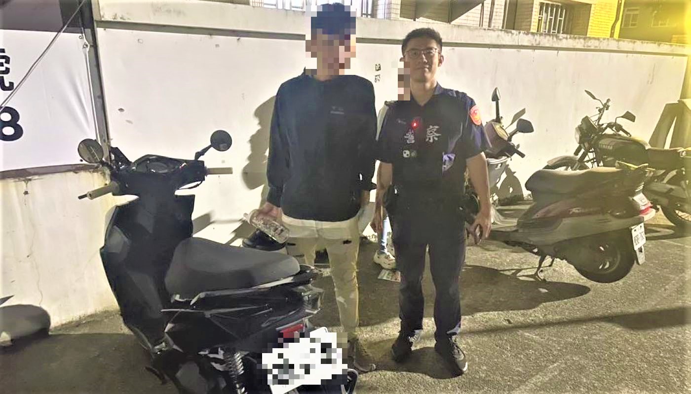 誤以為機車遭竊 北門警眼尖迅速助男子尋回