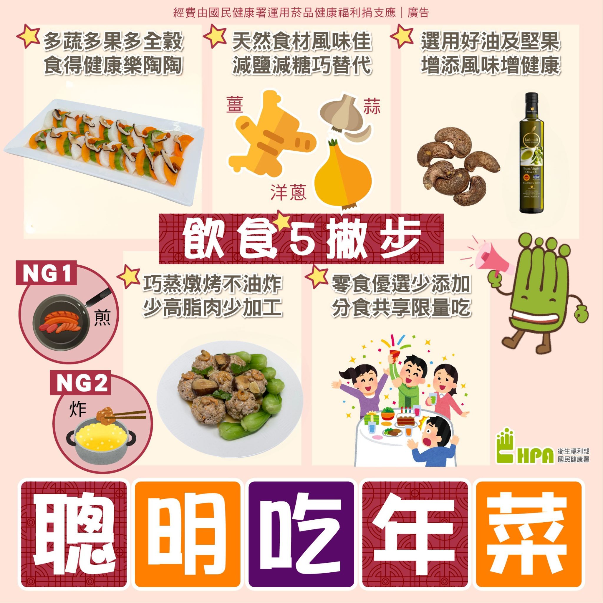 過年大餐怎麼吃？七堵區衛生所教你顧健康