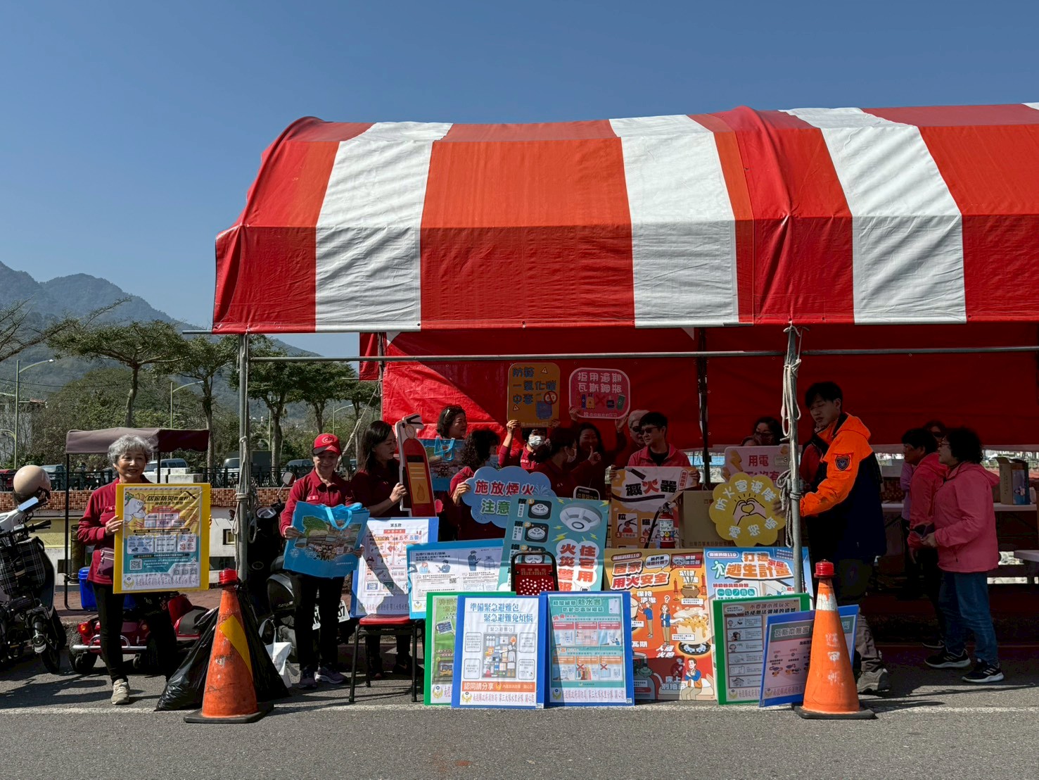 南投縣政府消防局第三大隊水里分隊配合水...