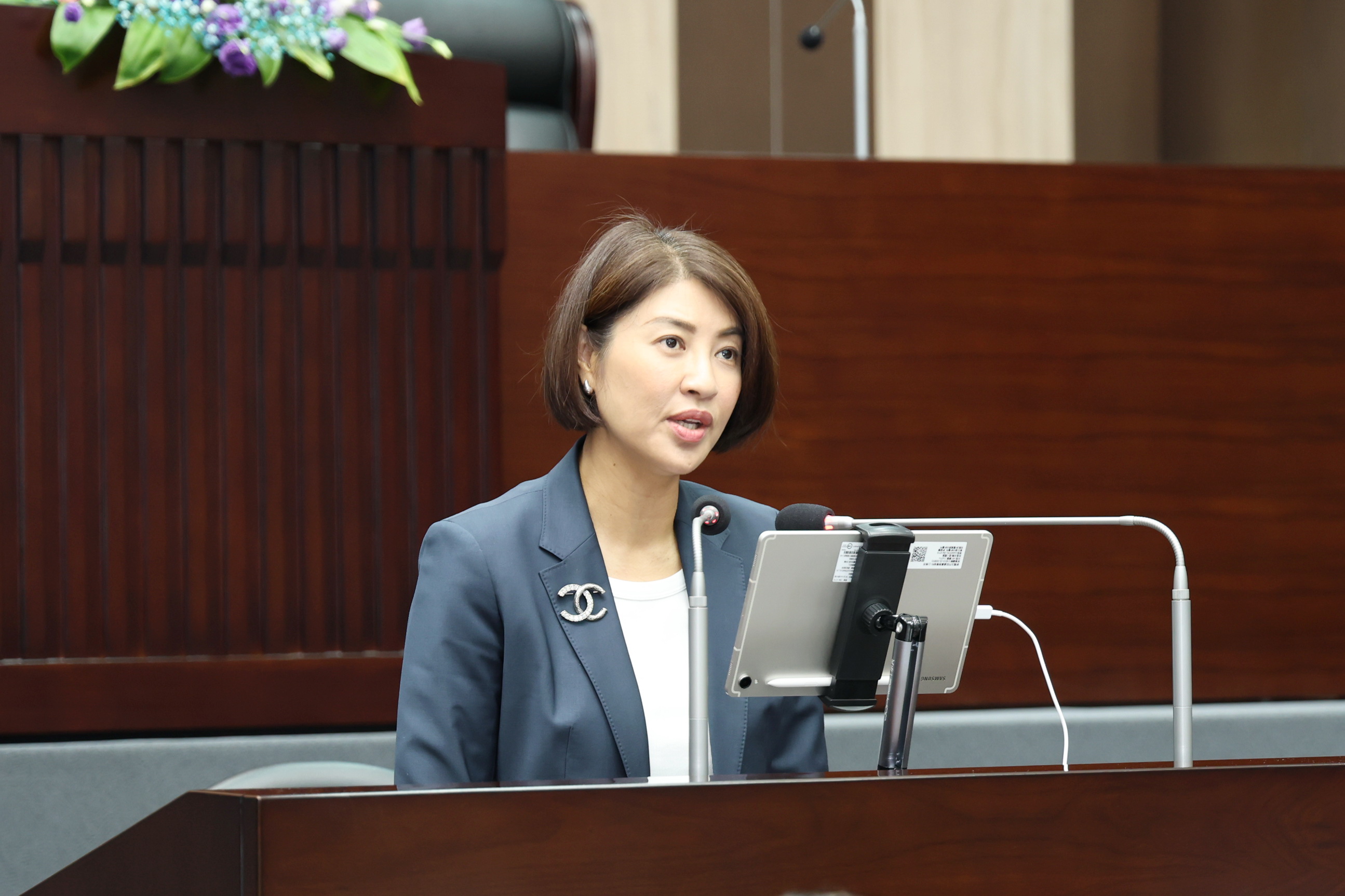 南投縣議會第20屆第8次定期會開幕 許...